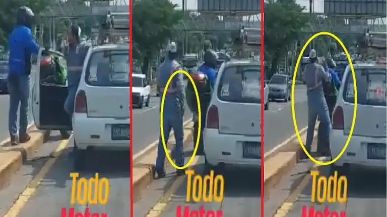 Golpear a motociclista