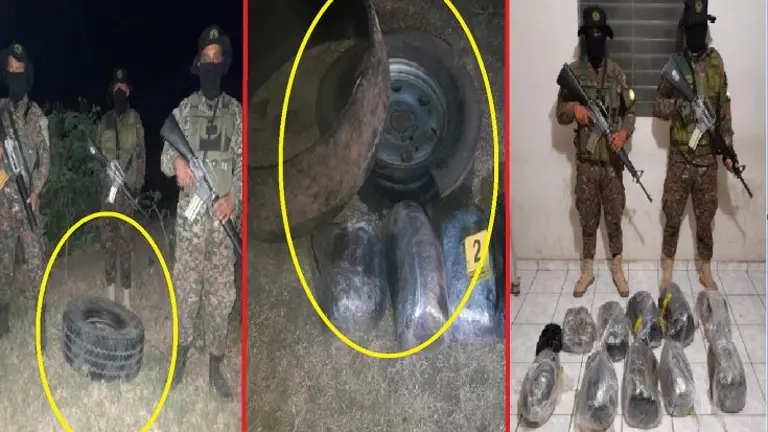 Hombre abandona dos llantas