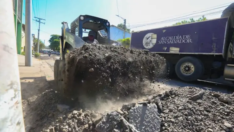 trabajos de bacheo