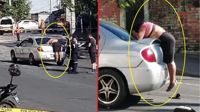 Mujer en baúl de vehículo