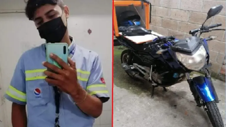 Moto azul