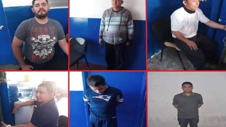 Seis empleados de la construcción