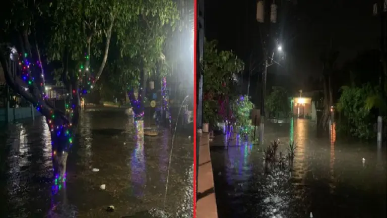 Santa Lucía inundada el lunes