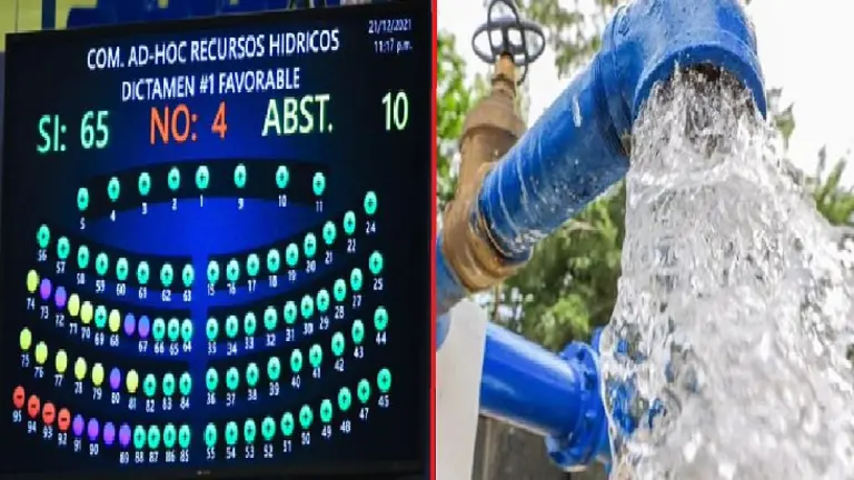 Diputados aprueban ley del agua