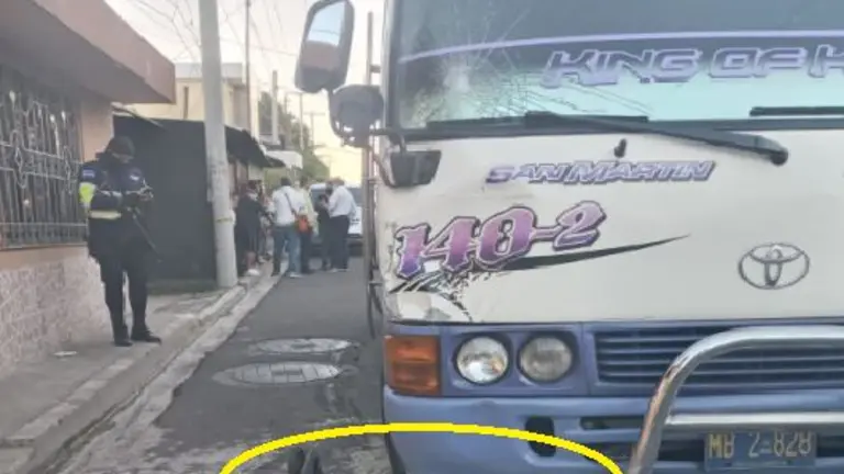 Peatón arrollado en Ilopango