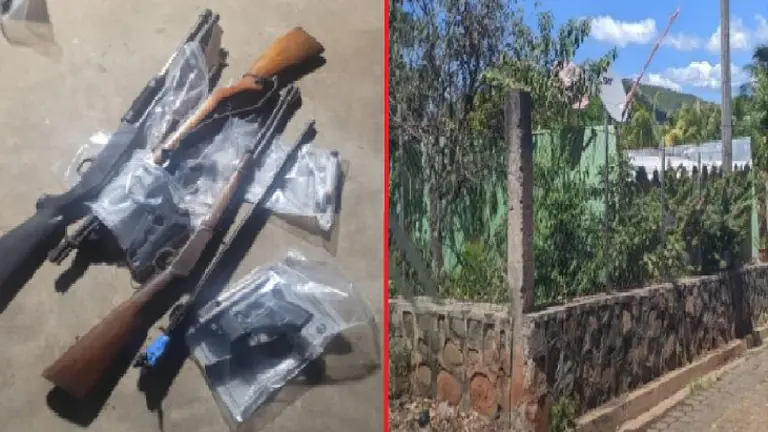 Armas de la MS en Jucuarán
