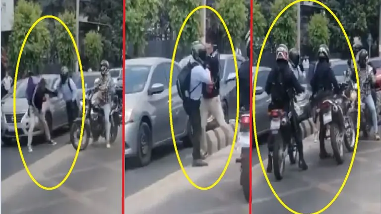 Peleándose en la Juan Pablo II