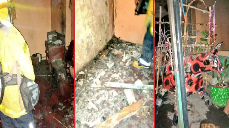 Explosión de cohetería