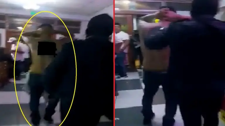 Lo sacan de un restaurante