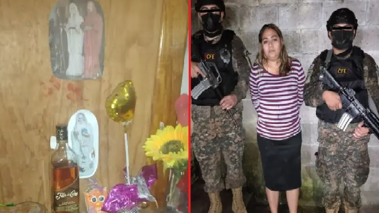 La Santa Muerte y botellla de ron