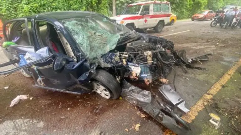 Accidente con cuatro lesionados
