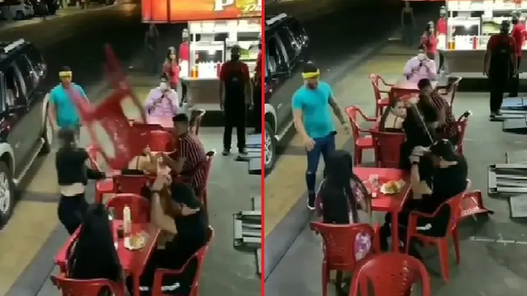 Esposa celosa le lanza mayonesa