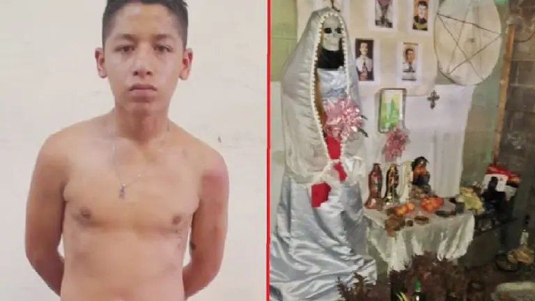 El Pollito con un altar