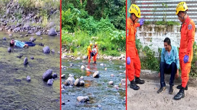 Hombre se quedó dormido en río