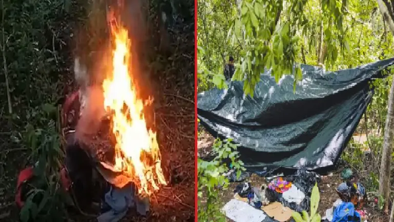 Campamento clandestino en San José Villanueva