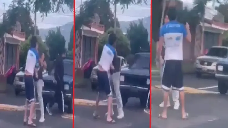 Se dan de golpes en Antiguo