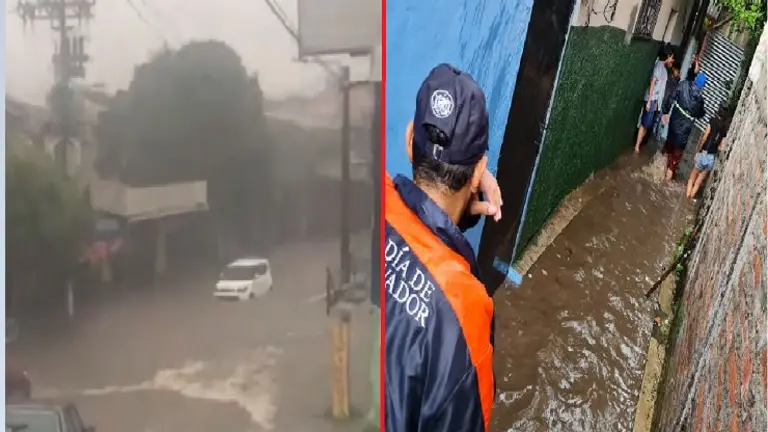 Inundaciones en Tecla y San Salvador