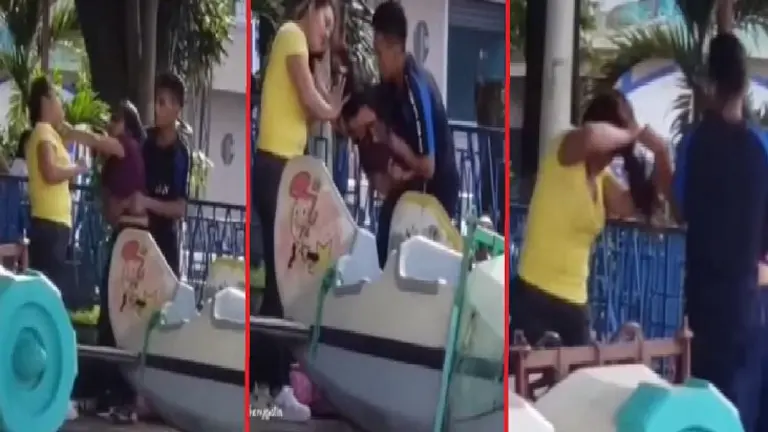 Mujeres jalándose el pelo