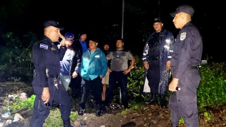 Personas evacuadas en Morazán