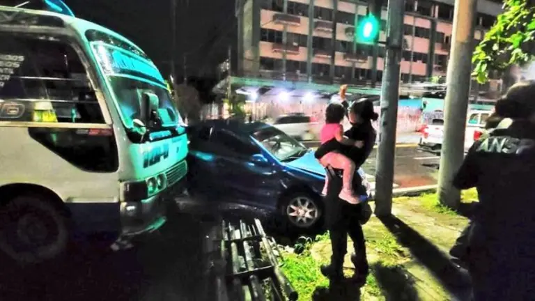 Menor lesionada en choque