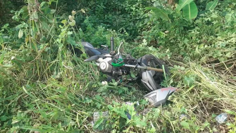 Motociclista en el Boquerón