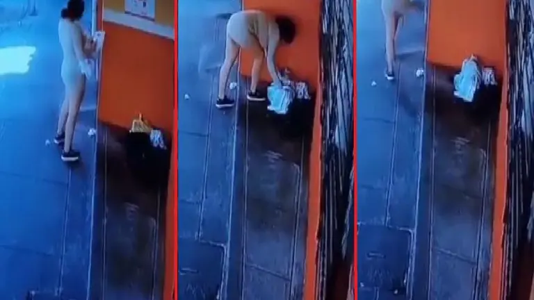 Abandona a bebé