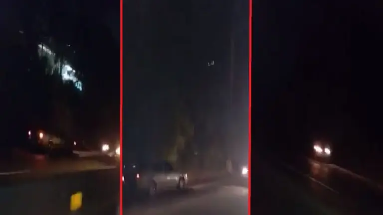 Automovilista en sentido contrario en la carretera a Quezaltepeque