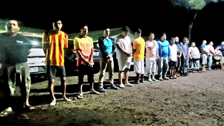 Pandilleros en Santa Ana