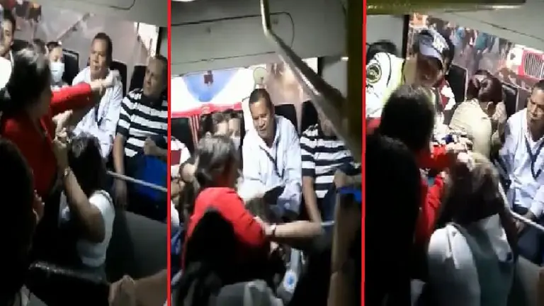 Mujeres peleando por asiento en la 11C