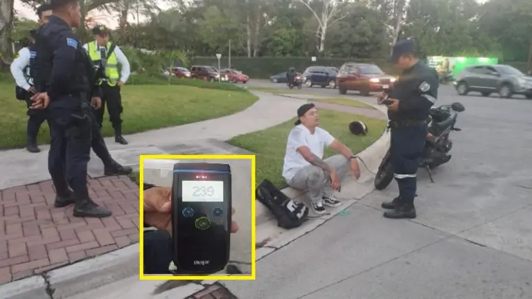 Motociclista alcoholizado