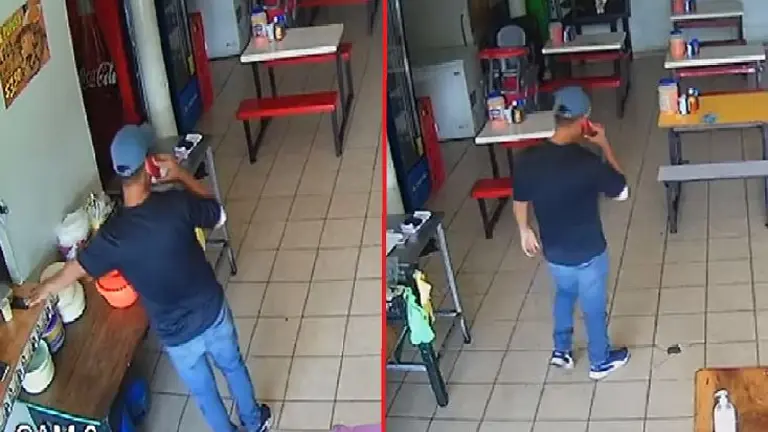 Hurtando celular en Delgado