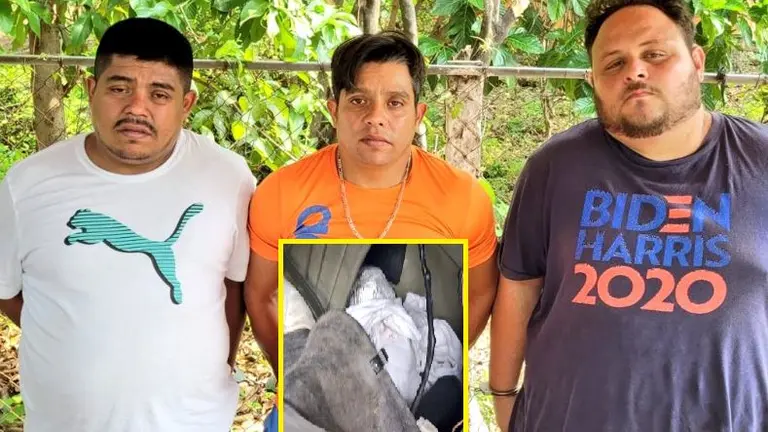 Tres guatemaltecos con marihuana