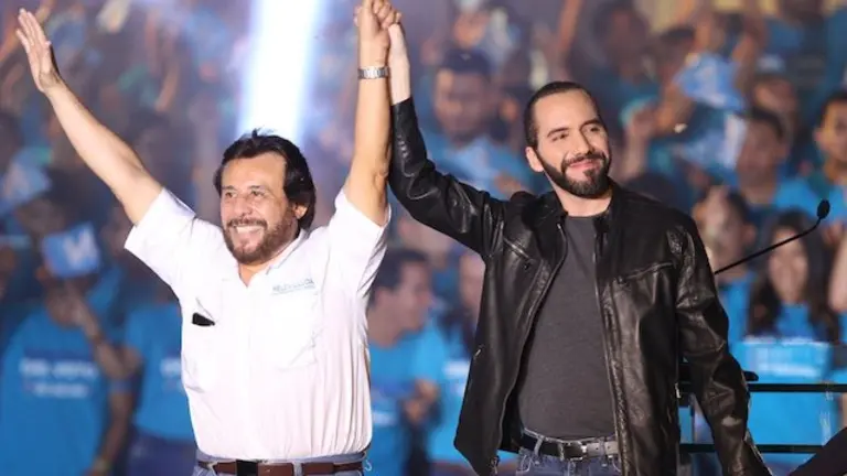 Nayib Bukele y Félix Ulloa