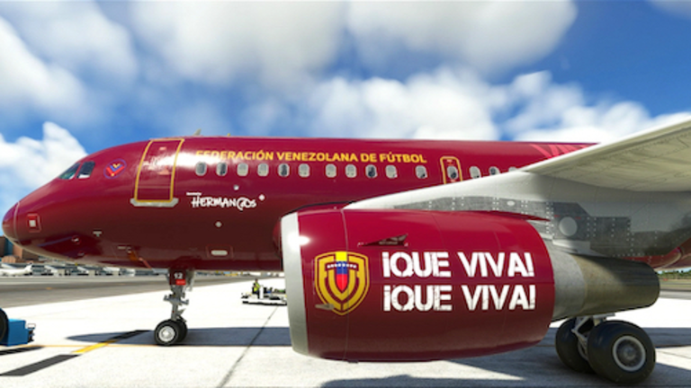 Avión de la Selección de Venezuela de Fútbol