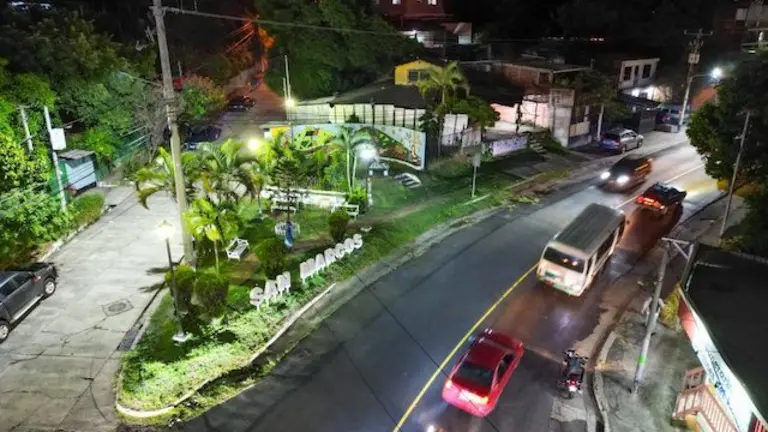 DOM proyecto iluminación calles San Marcos, San Salvador