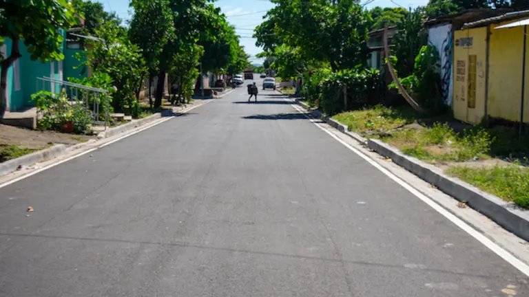 Entregan calles en San Jorge, San Miguel