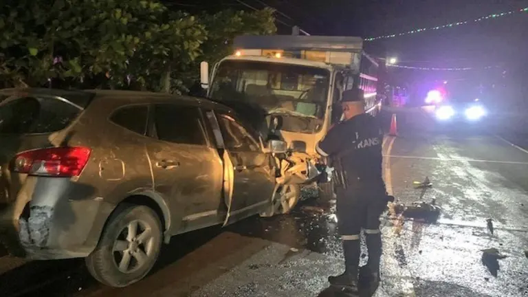 Accidente un fallecido dos lesionados Ruta de la Paz Morazán 07-01-2024