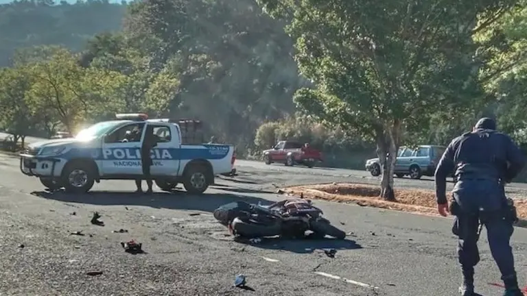 Motociclista fallecido accidente 31-01-2024