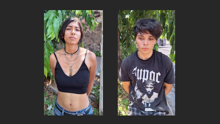 Rosa Andrea Marín y Jonathan Alejandro López, hurto de motocicleta y posesión de drogas