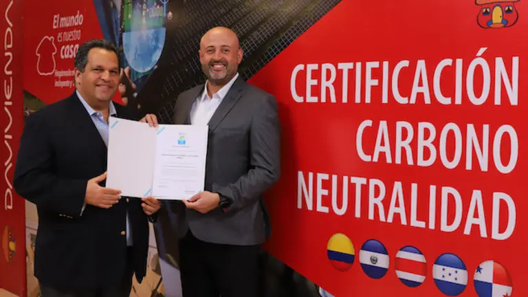 Certificación de Carbono Neutro Davivienda Colombia y Filiales de Centroamérica en Centro Financiero Davivienda, en San Salvador, El Salvador, el 9 de Abril de 2024.
Foto Banco Davivienda/ Salvador Meléndez