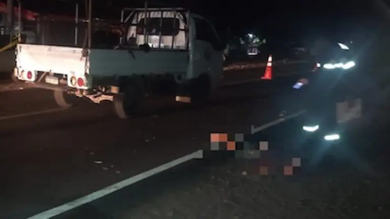 Atropellado en carretera a San Luis La Herradura, desvío Las Isletas, La Paz 25-04-2024