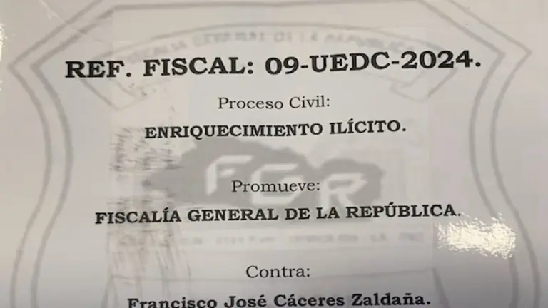 Francisco Cáceres enriquecimiento ilícito