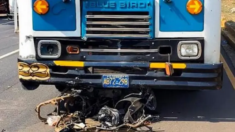 Motociclista atropellado por busero ruta 259 14-05-2024