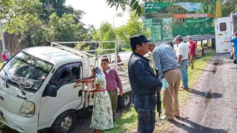 Hombre fallecido accidente km 29.5 Panamericana Cuscatlán 30-05-2024