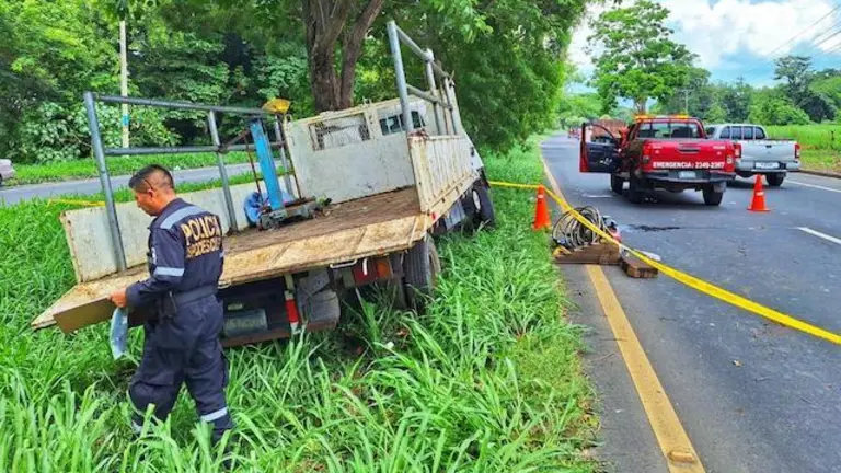 Conductor de camión fallecido en km 35 carretera Panamericana Ciudad Arce La Libertad 10-06-2024