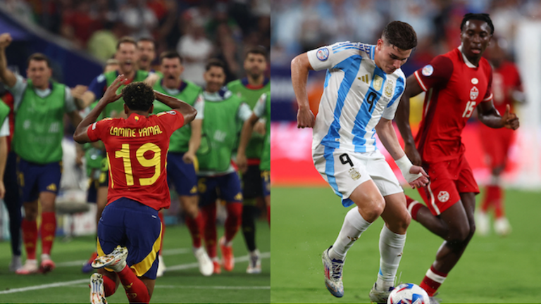 España y Argentina final EURO y Copa América