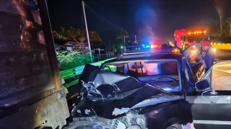 Fallecidos accidente redondel Claudia Lars 24-10-2024