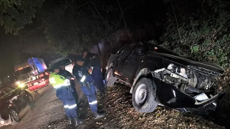 Motociclista y acompañante fallecidos km 35.5 carretera del Litoral La Libertad 18-12-2024