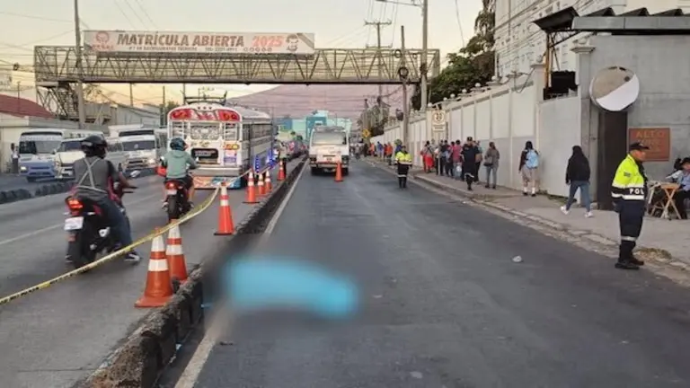 Atropellado por microbús 41-G, San Salvador, 16-01-2025
