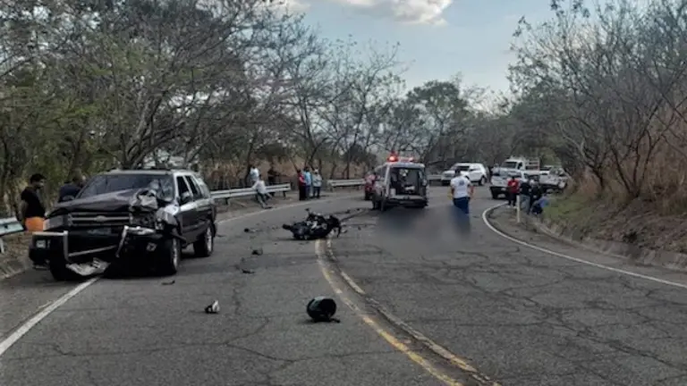Motociclista fallecido accidente Nueva Concepción Chalatenango